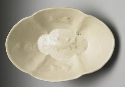 图片[3]-Cup with impressed fish pattern I white glaze, Ding ware, late tang dynasty-China Archive